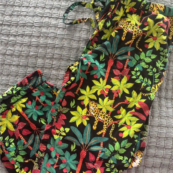 Printfresh Big Cat Energy Jungle Print pajamas M - Picture 2 of 6